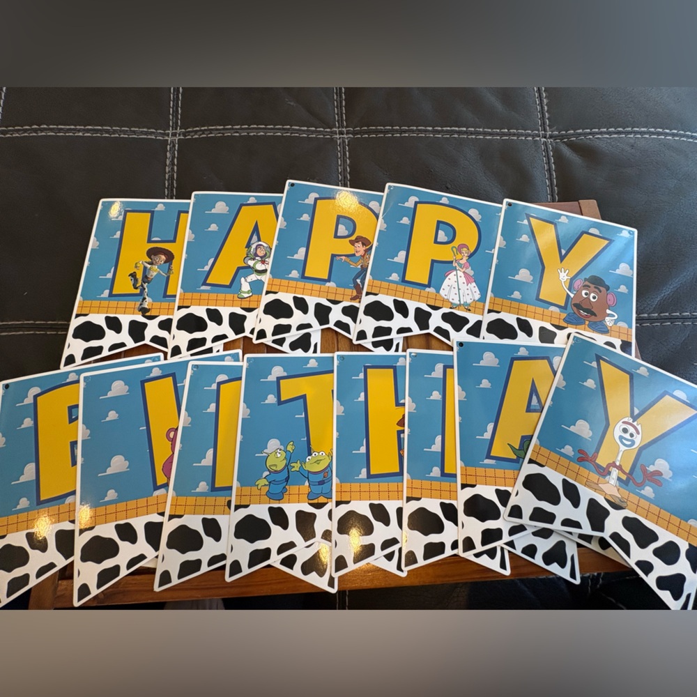 Toy Story Themed Party Banner